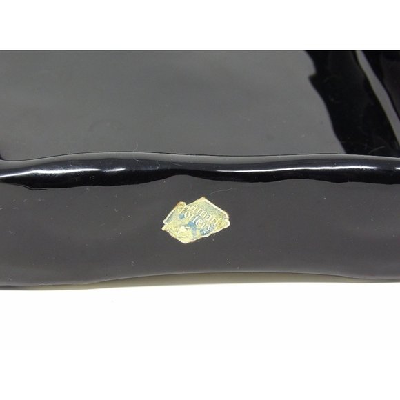 Vintage Camark Pottery Black Pair of Ducks Flower Frog with Matching Black Pond - Picture 6 of 9